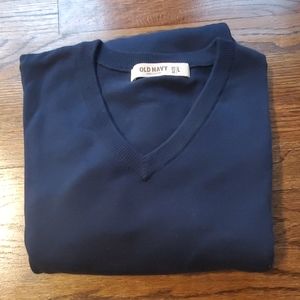 Large navy blue Old Navy v neck sweater